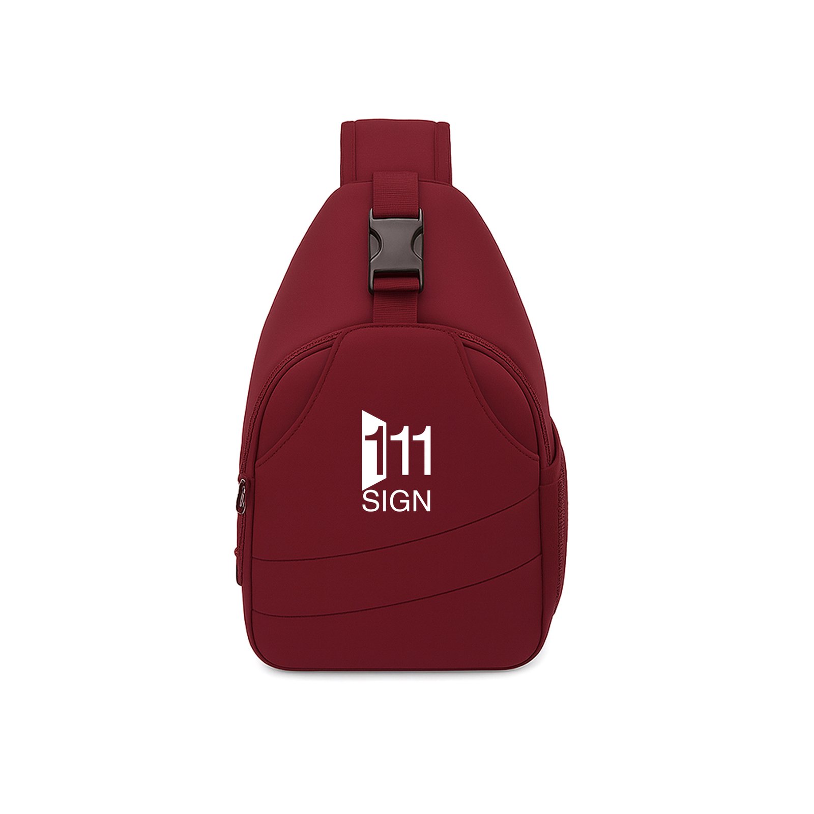 Crossbody Sling Backpack red (1)