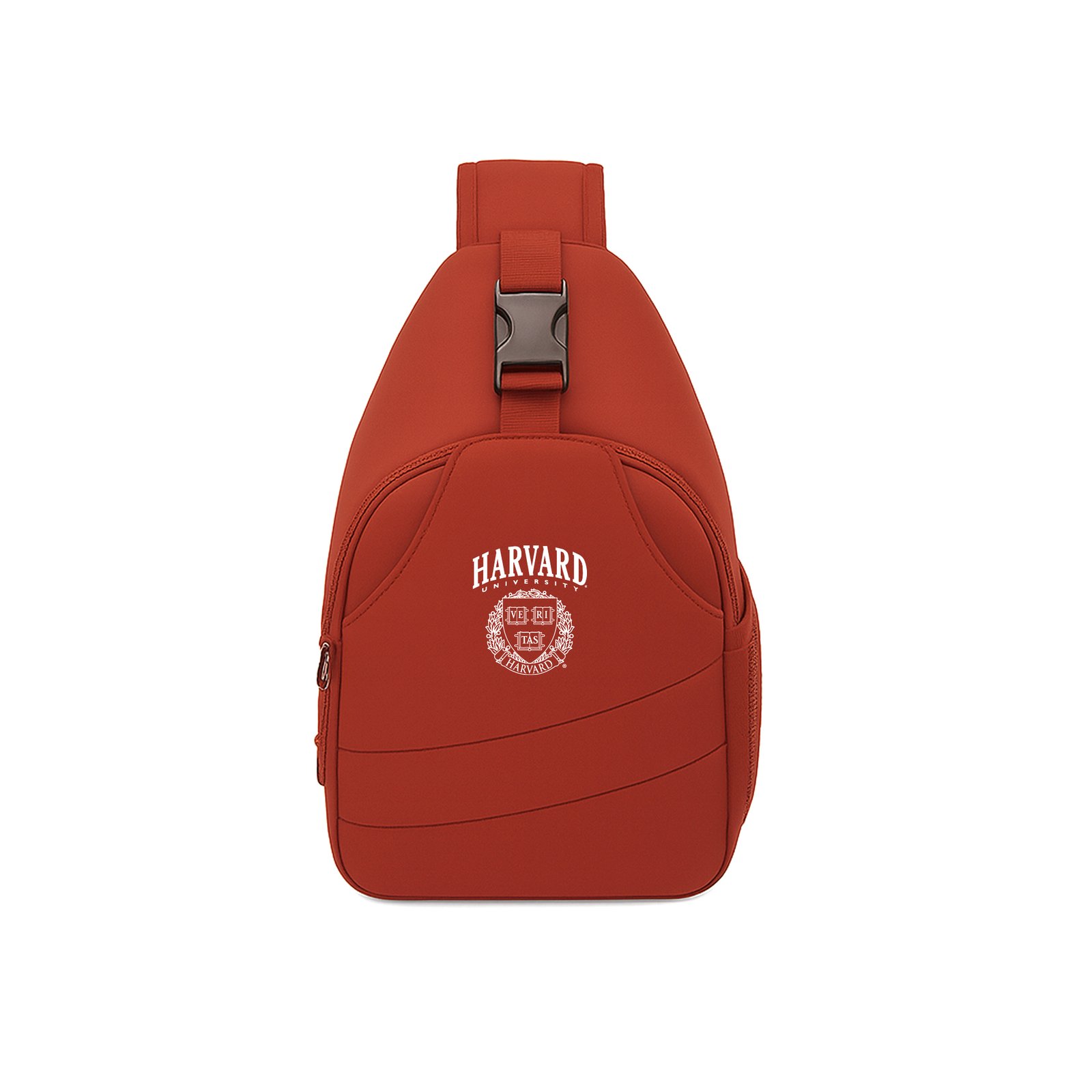 Crossbody sports backpack - orange red-1